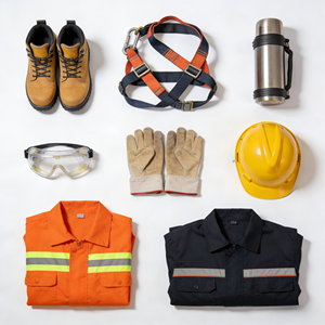 Ensemble cadeau promotionnel avec logo personnalisé, lunettes de sécurité, casque, gants, vêtements de travail pour la sécurité au travail, sécurité des employés - Product Image 5