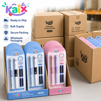 Stylo plume effaçable à pointe rétractable KAIX, vente en gros, avec cartouche d'encre remplaçable, idéal pour l'écriture scolaire des étudiants
