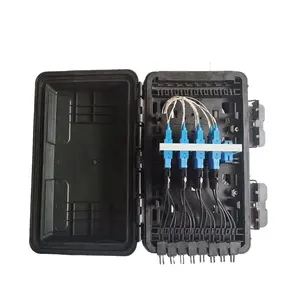 Horizontal Type Fiber Optic Splice Closure 16 core fiber optic distribution box Aerial inline cable junction closure