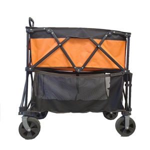 Đôi Decker thép không gỉ ráp toa xe giỏ hàng công suất lớn Heavy Duty cắm trại giỏ hàng Gấp xe đẩy cho các công cụ - Product Image 5