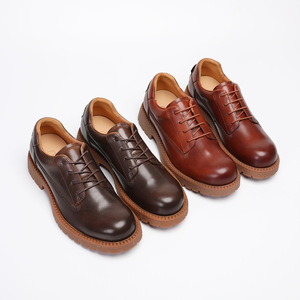Botas <span class=keywords><strong>Chelsea</strong></span> de Piel Genuina Hechas a Mano para Hombre, Botines Clásicos de Caña Alta con Cordones, Transpirables y Antideslizantes, Zapatos de Vestir a la Moda - Product Image 5
