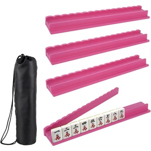Base in Legno Massello Multiuso per Mahjong con Vassoio Porta Domino e Porta <span class=keywords><strong>Carte</strong></span>, Base per <span class=keywords><strong>Gioco</strong></span> Genitore-Figlio - Product Image 2