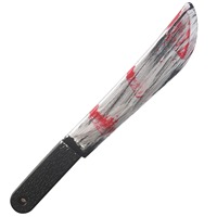 Couteau à sang d'Halloween fantôme Festival accessoires de fête fourniture de cosplay réaliste couteau de cuisine de simulation en plastique couteau long d'Halloween
