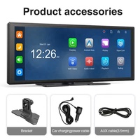 Écran de voiture intelligent de 10.25 pouces DVR haute définition Navigation GPS Android Auto Carplay Mirror Link Wifi MP5 Carplay Monitor USB