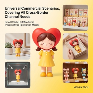 MEIYAN Diseña Tu Propia Figura <span class=keywords><strong>de</strong></span> Vinilo, <span class=keywords><strong>Serie</strong></span> Corazón, Chica Triste, Caja Sorpresa IP, Venta al por Mayor, Recuerdos Románticos para Festivales - Product Image 2