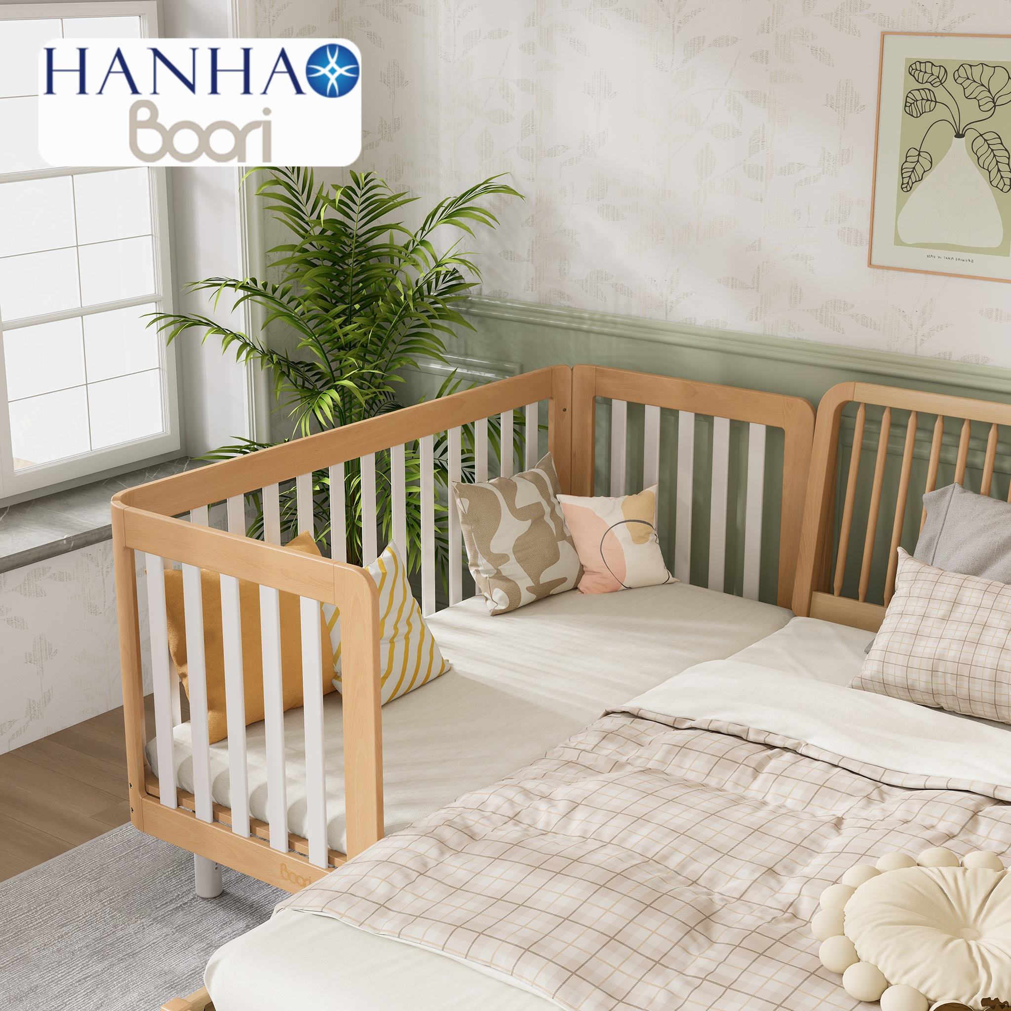 Nursery Small Bedside Crib Neutral Nursery For Cribs For Twins In