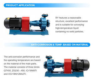 Bombas de Fluido Térmico de Alta Temperatura de 350 Grados Celsius, Bomba Centrífuga de Transferencia Industrial, Bomba de Aceite Caliente de Acero Inoxidable RY - Product Image 2