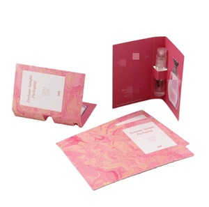Carte d'échantillon de parfum personnalisée avec logo imprimé en gros, emballage de carte testeur de parfum pour flacon de parfum et bandelettes de test - Product Image 1