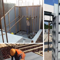 Panneaux de coffrage en plastique creux réutilisables en PP pour la construction de murs, colonnes et dalles en béton