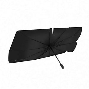 Pare-soleil de voiture en acier inoxydable réfléchissant au laser, isolation thermique estivale, protection UV, pliable, pour pare-brise avant - Product Image 5