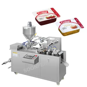Macchina imballatrice pneumatica automatica ad alta velocità del pacchetto della bolla del miele dell'inceppamento liquido di guangzhou