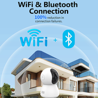 Tuya Nuevo Diseño Smart 3MP WiFi Cámara con Sistema de Alarma IOT Kit DE LA IOT-C23B