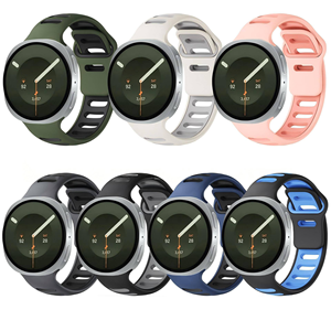 สายนาฬิกาซิลิโคนสองสีแบบสปอร์ต สำหรับ Samsung Galaxy Watch 9 8 Classic - Product Image 1