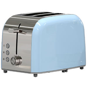 Pantalla táctil a Color inteligente <span class=keywords><strong>barato</strong></span> 2 rebanadas tostadora carcasa de plástico Control de tostado ajustable tostadora eléctrica autocentrante - Product Image 2