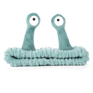 Spa <strong>Headband</strong> Facial <strong>Makeup</strong> Head Band Microfiber Soft Coral Fleece Head Wraps <strong>Snail</strong> Cartoon Cute Elastic Skincare HairBand Custom - Product Image 1