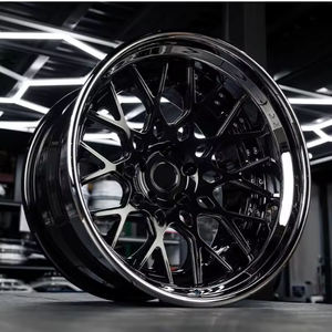 Jante en alliage forgé RCSR nouvelle conception de luxe de finition chromée à cinq rayons en deux pièces pour la Modification de course automobile <span class=keywords><strong>Audi</strong></span> - Product Image 2