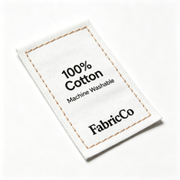 Étiquettes tissées personnalisées en gros pour vêtements, étiquettes de marque personnalisées, étiquettes de col, étiquettes tissées pliées