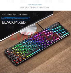 Mechanical Feel <b>Keyboard</b> ABS Wired RGB Backlit Gaming <b>Keyboard</b> for PC Laptop <b>Tablet</b> <b>Keyboard</b> - Product Image 5
