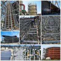 Andamio de Acero Q235 de 800 kg de Capacidad de Carga, Ajustable, de Alta Resistencia, con Sistema de Anillo de Bloqueo, para Proyectos de Infraestructura de Edificios Comerciales