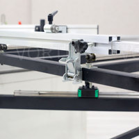 Scie à table circulaire horizontale portable Vortek, multifonctionnelle, sans poussière, petite scie à panneaux de bois, machine à découper le bois