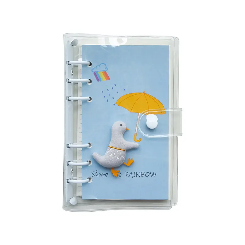 Decompress this decompression notebook A6 hand ledger 3D stereo DIY diary loose-leaf book transparent detachable job