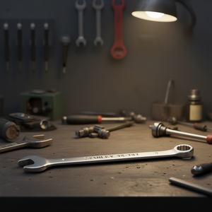 Llave Combinada Stanley de 9 mm con Extremo Abierto y Extremo Cilíndrico para Reparaciones Mecánicas - Product Image 3