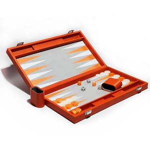 19 inch cao cấp <span class=keywords><strong>backgammon</strong></span> Bộ cờ đam xúc xắc Da Thật 18 inch du lịch <span class=keywords><strong>backgammon</strong></span> Board chính hãng Da <span class=keywords><strong>backgammon</strong></span> trò chơi thiết lập - Product Image 2