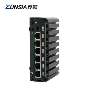 Usine Zunsia Celeron J1900 Atom E3845 Nano Mini PC 6 Lan 1 * COM RS232 <span class=keywords><strong>DDR3</strong></span> 8GB X86 routeur industriel Pfsense pare-feu Mini PC - Product Image 6