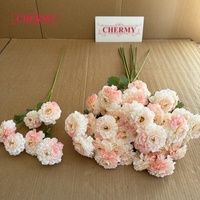 DC099 Flores Artificiales de Alta Calidad al por Mayor, 6 Cabezas de Peonías Rosas de Seda para Decoración de Bodas y Eventos