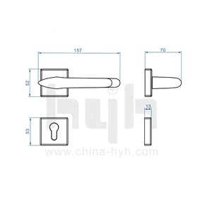 Hyh Ưa Thích Zamak Văn Phòng Cửa Và Cửa Sổ Lever Khóa Xử Lý Cho Bé Trong Pakistan - Product Image 5