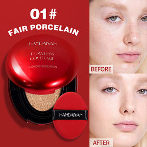 Handaiyan-Base de maquillaje en polvo para contorno Natural Oil-Control, 5 colores para tonos de piel oscura, corrector de maquillaje de concha roja <span class=keywords><strong>ovalada</strong></span> transparente - Product Image 6