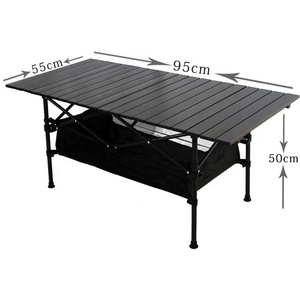 Léger randonnée BBQ <span class=keywords><strong>plage</strong></span> Camping pliable <span class=keywords><strong>Table</strong></span> de randonnée petit pliant Camping en plein air aluminium Mini pique-nique Portable bureau - Product Image 1