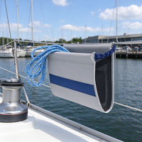 Sac de rangement pour garde-corps de bateau, organisateur de cordes de quai pour voilier, sac de rangement pour accessoires marins