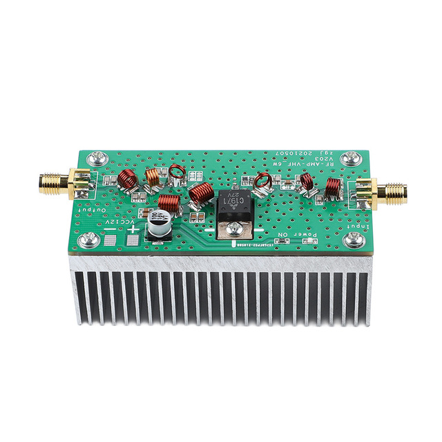 6W FM Power Amplifier 140-170MHz VHF RF Module 03-05W with Heat Sink