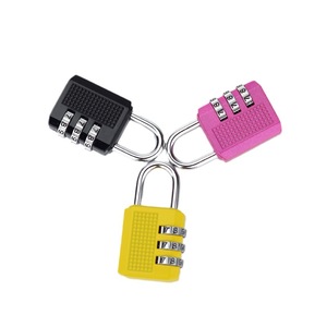 กุญแจล็อคแบบผสมยี่ห้อ Yuefeng รุ่นมินิ 3 หลัก ตั้งรหัสใหม่ได้ สำหรับกระเป๋าเดินทาง กระเป๋าเป้สะพายหลัง  วัสดุพลาสติกเคลือบโครเมียม - Product Image 1