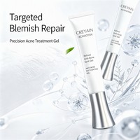 Gel anti-acné transparent pour le contrôle des boutons et la réduction des points noirs, 15g par tube, OEM ODM, logo personnalisé, vente en gros