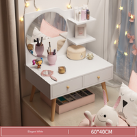 Prix d'usine, fabricant, fournisseur, petite coiffeuse, coiffeuse avec miroir, coiffeuse avec lumière LED