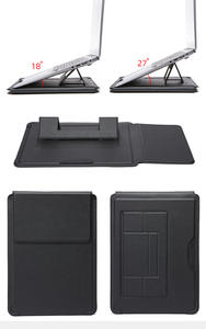 Personnalisé 14 16 pouces étanche décontracté durable housse de protection pour ordinateur portable en cuir support pour ordinateur portable avec support adapté pour <span class=keywords><strong>Macbook</strong></span> <span class=keywords><strong>Pro</strong></span> - Product Image 5