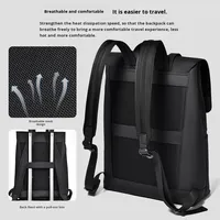 Sac à dos tendance pour homme, grande capacité, polyvalent, simple, avec double fermeture éclair et bretelles à coussin d'air