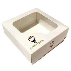Großhandel Farbdruck weiße Karte Hühnern uggets Box Brathähnchen Box benutzer definierte Logo Food Box