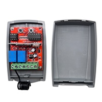 Récepteur 2 canaux AC DC 12V-24V 433MHZ Récepteur de télécommande de porte de garage Code roulant, Code fixe