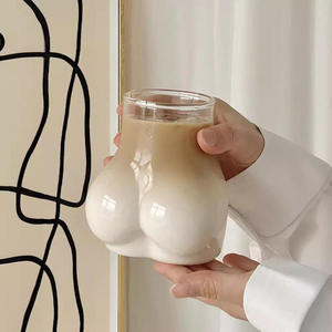 Vui Sexy Dễ Thương Mới Lạ Thủ Công Nghệ Thuật Độc Đáo Uống Ly Ice Americano <span class=keywords><strong>Latte</strong></span> Cà Phê Trà Sữa Mông Ly Cà Phê - Product Image 3