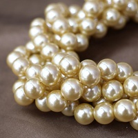 Perles en vrac de qualité supérieure pour bijoux, 2 mm, 2,5 mm, 3 mm, 4 mm, 5 mm, 6 mm, 8 mm, 10 mm, perles rondes à trou traversant, imitation perle de verre 5810