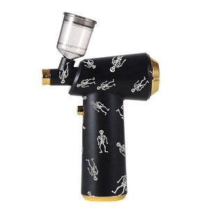 Aérographe rechargeable sans fil 30psi kit de brosse à air aérographe pour les soins du cuir chevelu de barbier - Product Image 3