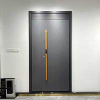 Portes d'entrée pivotantes en fer forgé de luxe sur mesure, portes en acier, portes en métal et en aluminium pour villas, maisons de luxe et hôtels, directement de l'usine