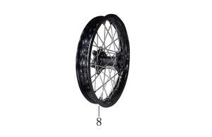 Ensemble de <span class=keywords><strong>roue</strong></span> <span class=keywords><strong>arrière</strong></span>, ensemble de jante <span class=keywords><strong>arrière</strong></span> (2.15*18), Ensemble de jantes en alliage <span class=keywords><strong>arrière</strong></span> (Série 7, 2.15X18, Jantes noires, Roues noires) - Product Image 3