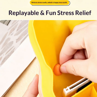 Jouet anti-stress en silicone nouvellement amélioré, gadget créatif pour presser les boutons avec sons bilingues, cadeau amusant pour les farces de vacances