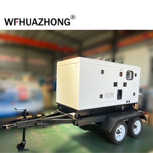 Chất Lượng Tốt 40kw 50kw Im Lặng Trailer Loại Máy Phát Điện Diesel Dễ Dàng Di Chuyển Với Bánh Xe 50kva 80kva Di Động Máy Phát Điện Để Bán - Product Image 2