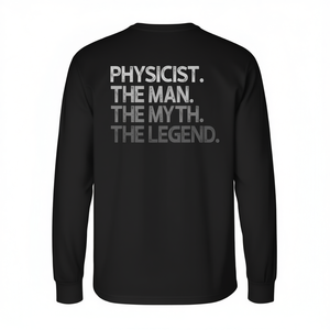 T-shirt a maniche lunghe del fisico The Man The Myth The Legend - Product Image 2