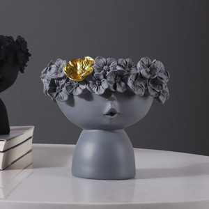 Accesorios <span class=keywords><strong>de</strong></span> dormitorio <span class=keywords><strong>de</strong></span> sala <span class=keywords><strong>de</strong></span> estar personalizados <span class=keywords><strong>de</strong></span> estilo nórdico con tema <span class=keywords><strong>DE</strong></span> ARTE adornos <span class=keywords><strong>de</strong></span> jarrón <span class=keywords><strong>de</strong></span> resina <span class=keywords><strong>de</strong></span> Navidad - Product Image 3